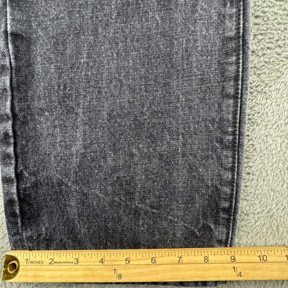 Marc Ecko Cut & Sew Mens 38 Straight Leg Black Denim Jeans‎ Embroidered Pockets